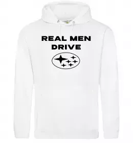 Мужская толстовка (худи) I <3 Subaru Черный фото