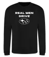 Свитшот Real men drive Subaru Черный фото