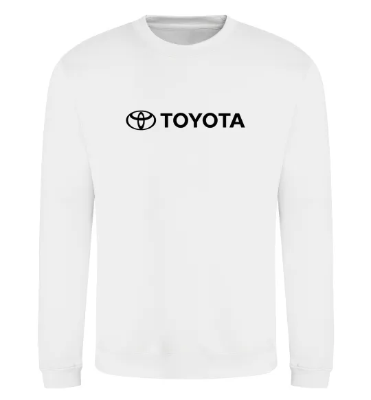 Свитшот Toyota logo та назва Белый фото
