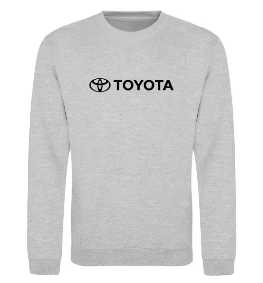Свитшот Toyota logo та назва Серый меланж фото