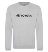 Свитшот Toyota logo та назва Серый меланж фото