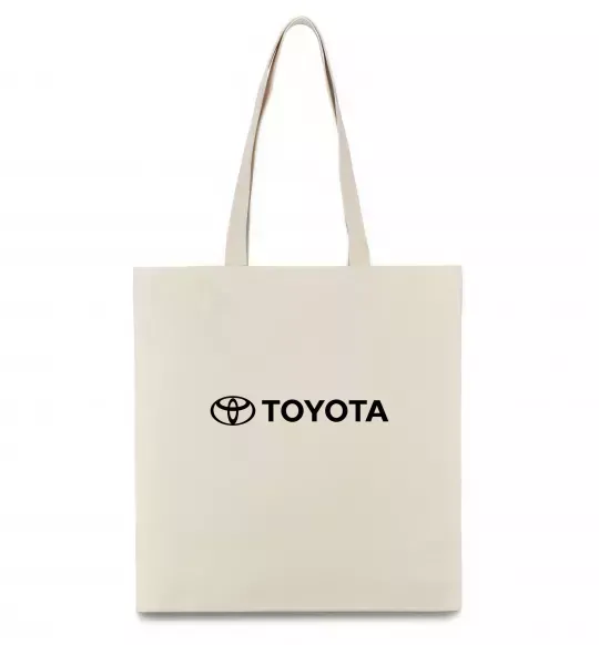 Эко-сумка Toyota logo та назва Бежевый фото