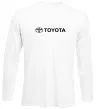 Лонгслів Toyota logo та назва Білий фото