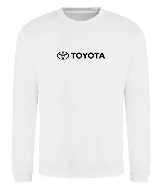 Свитшот Toyota logo та назва Белый фото