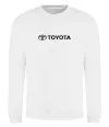Свитшот Toyota logo та назва Белый фото