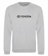 Свитшот Toyota logo та назва Серый меланж фото