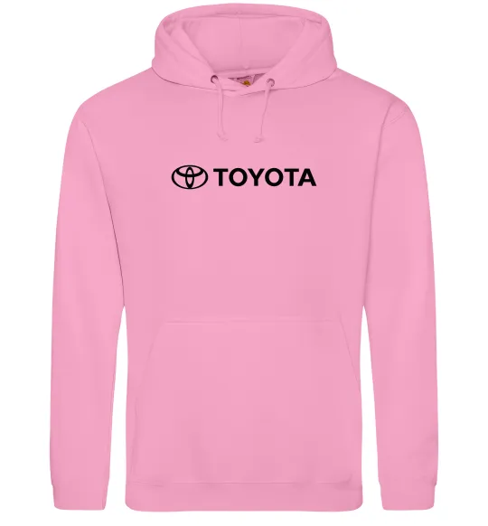 Женская толстовка (худи) Toyota logo та назва Розовый фото