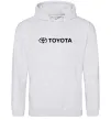 Женская толстовка (худи) Toyota logo та назва Серый меланж фото