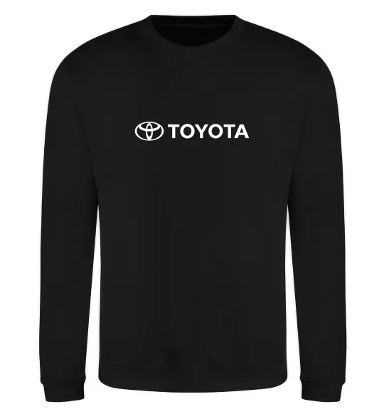 Свитшот Toyota logo та назва Черный фото