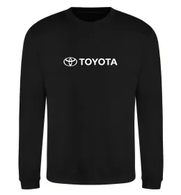 Свитшот Toyota logo та назва Черный фото