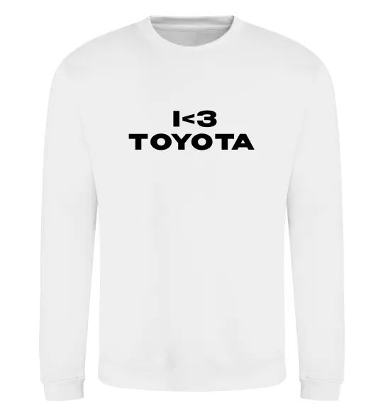 Свитшот I <3 Toyota Белый фото