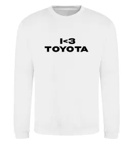 Свитшот I <3 Toyota Белый фото
