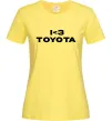 Женская футболка I <3 Toyota Лимонный фото