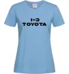 Женская футболка I <3 Toyota Голубой фото