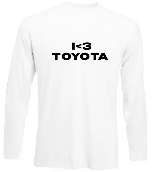 Лонгслив I <3 Toyota Белый фото
