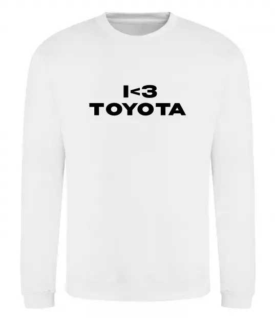 Свитшот I <3 Toyota Белый фото