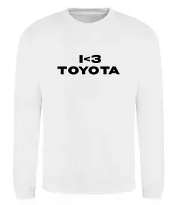 Свитшот I <3 Toyota Белый фото