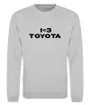 Свитшот I <3 Toyota Серый меланж фото