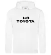 Женская толстовка (худи) I <3 Toyota Белый фото