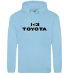 Женская толстовка (худи) I <3 Toyota Голубой фото