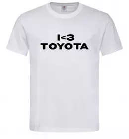Мужская футболка I <3 Toyota Белый фото