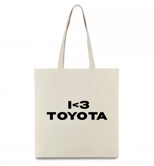 Еко-сумка I <3 Toyota Бежевий фото