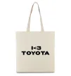 Еко-сумка I <3 Toyota Бежевий фото