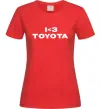 Женская футболка I <3 Toyota Красный фото