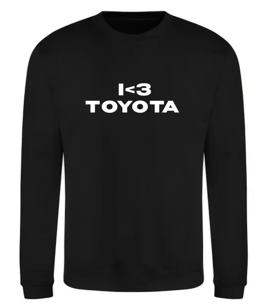 Свитшот I <3 Toyota Черный фото
