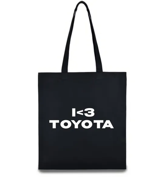 Еко-сумка I <3 Toyota Чорний фото