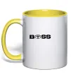 Чашка с цветной ручкой Boss Toyota Солнечно желтый фото