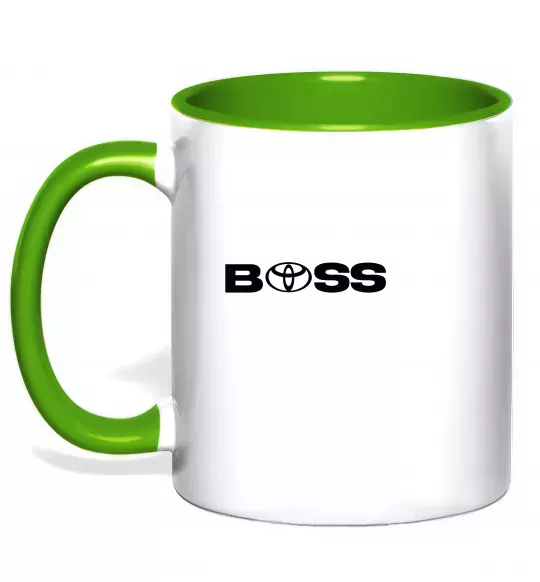 Чашка с цветной ручкой Boss Toyota Зеленый фото