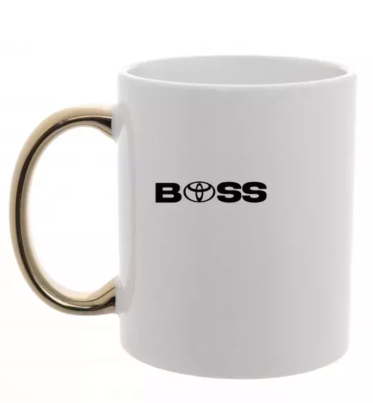 Чашка с цветной ручкой Boss Toyota Золото фото