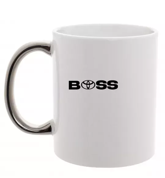 Чашка с цветной ручкой Boss Toyota Серебро фото