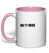 Чашка с цветной ручкой Boss Toyota Нежно розовый фото