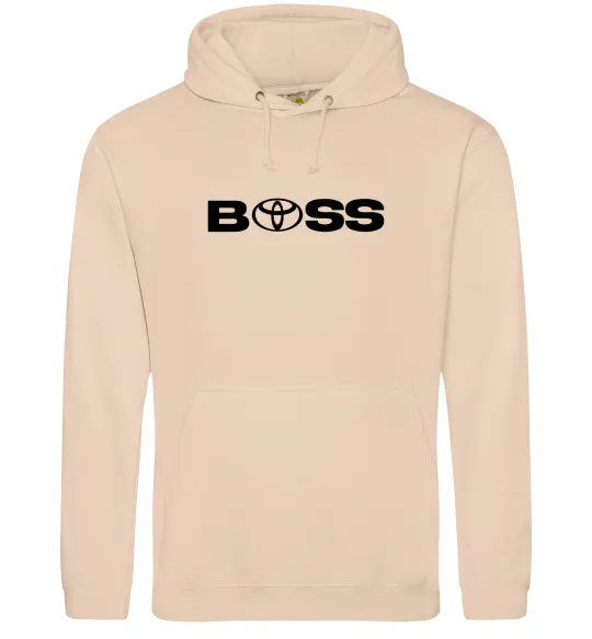 Мужская толстовка (худи) Boss Toyota Песочный фото