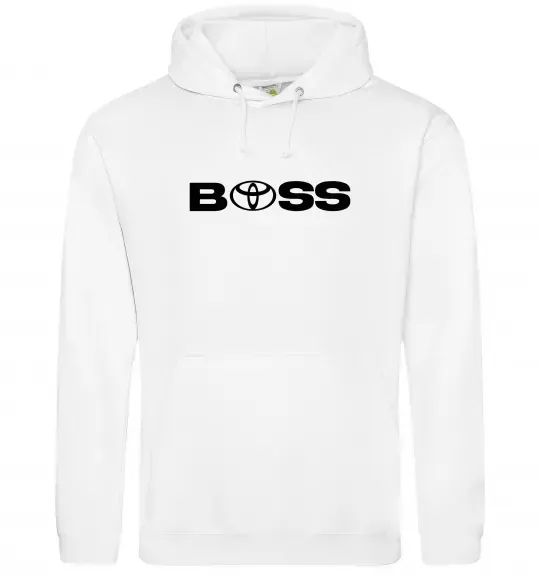 Чоловіча толстовка (худі) Boss Toyota Білий фото