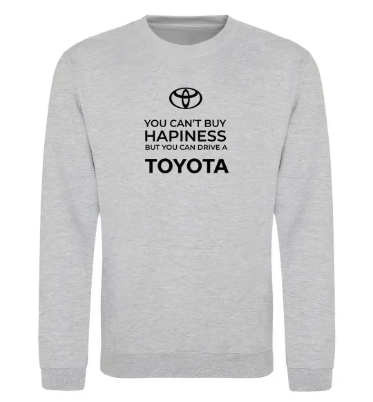 Світшот You can drive toyota Сірий меланж фото