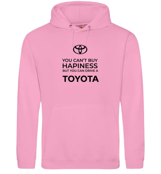 Мужская толстовка (худи) You can drive toyota Розовый фото