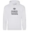 Мужская толстовка (худи) You can drive toyota Серый меланж фото