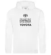 Женская толстовка (худи) You can drive toyota Белый фото