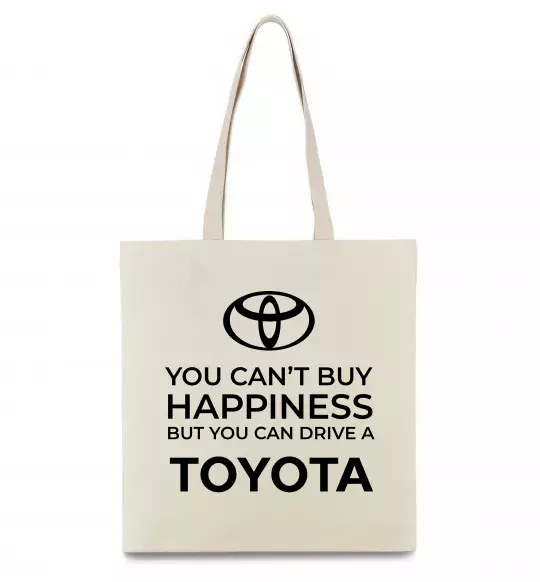 Эко-сумка You can drive toyota Бежевый фото