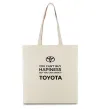 Эко-сумка You can drive toyota Бежевый фото