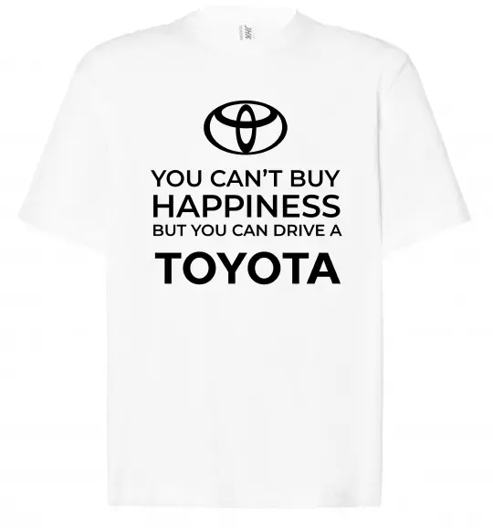 Футболка Оверсайз You can drive toyota Белый фото