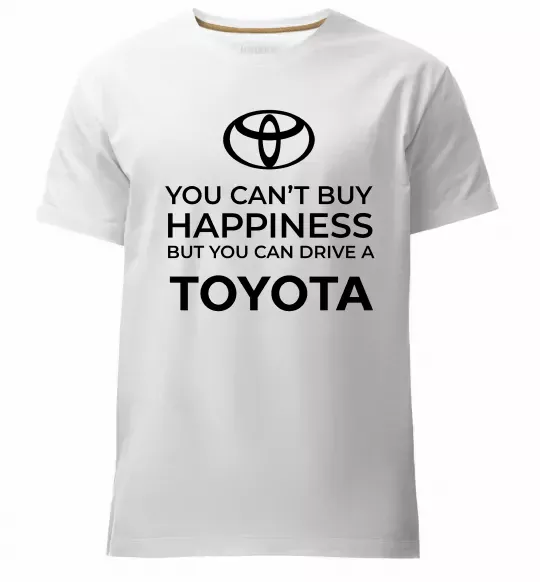 Чоловіча преміум футболка You can drive toyota Білий фото