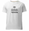 Чоловіча преміум футболка You can drive toyota Білий фото