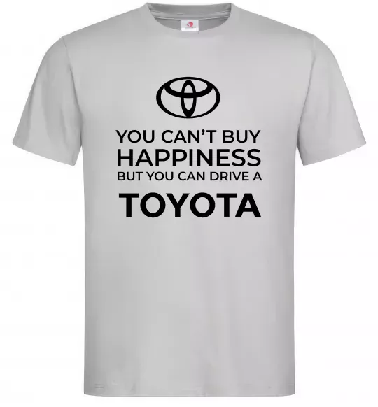 Мужская футболка You can drive toyota Серый фото