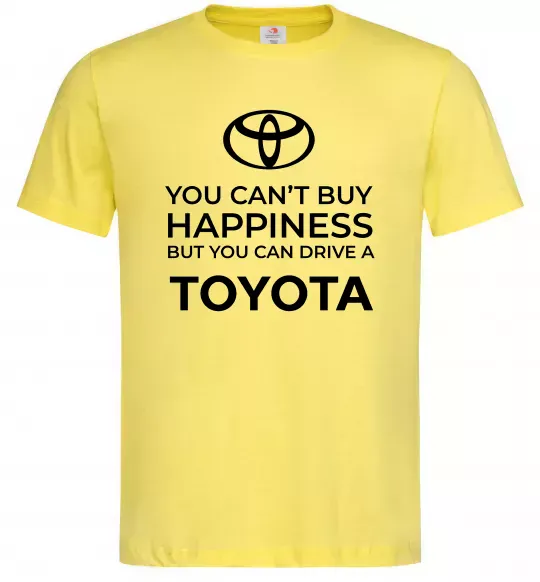 Мужская футболка You can drive toyota Лимонный фото
