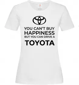 Женская футболка You can drive toyota Белый фото