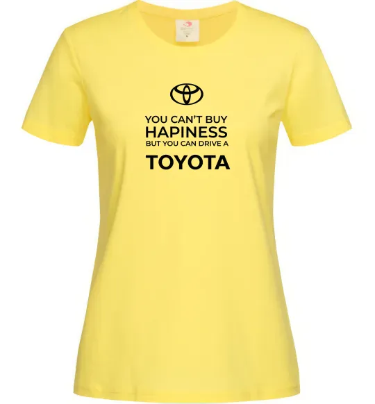 Жіноча футболка You can drive toyota Лимонний фото